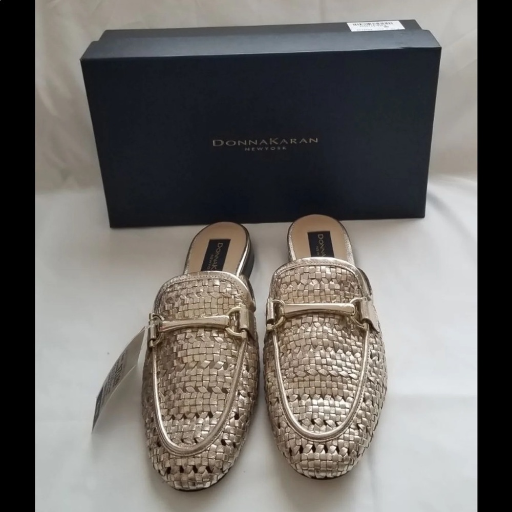 Gold Adelle Metallic Mules